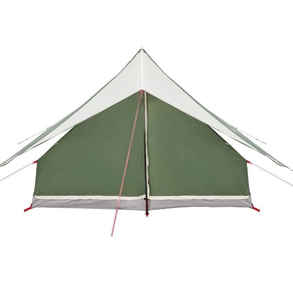 vidaXL Family Tent with Roof Green and White 256 x 256 x 185 cm