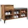 vidaXL Shoe Cabinet Old wood 102 x 36 x 60 cm Engineered wood