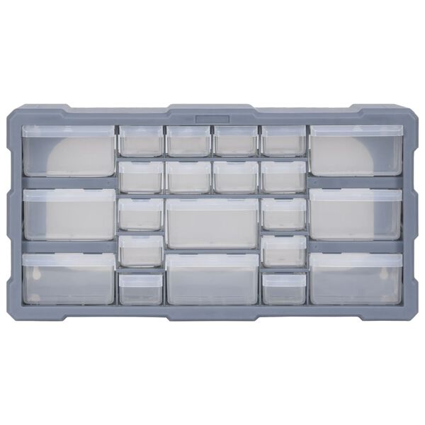 vidaXL Multi-drawer Organiser with 22 Drawers 49x16x25.5 cm