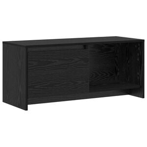 vidaXL TV Cabinet Set 90 x 35 x 40 cm Black Oak Engineered Wood