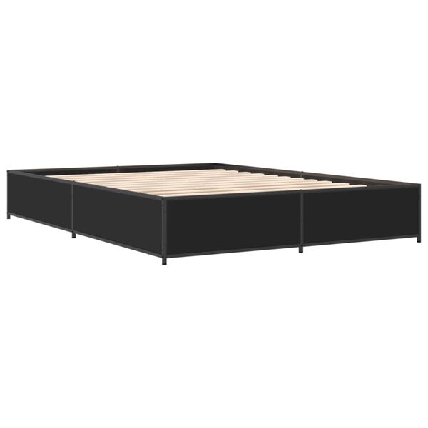 vidaXL Bed Frame without Mattress Black 120x190 cm Small Double