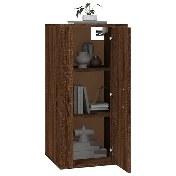 vidaXL Wall Mounted TV Cabinet Brown Oak 40x34,5x80 cm