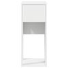 vidaXL Computer Tower Stand with Drawer White 30x44x74 cm
