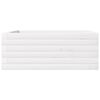 vidaXL Garden Planter White 60x60x23 cm Solid Wood Pine
