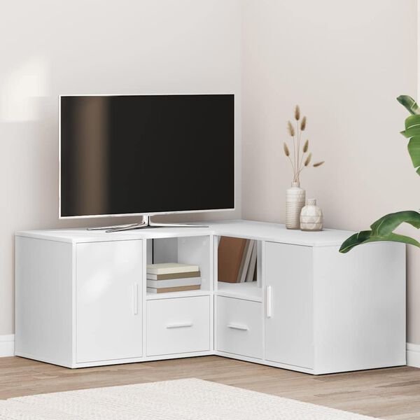 vidaXL Corner Cabinet White 160x40x45 cm Engineered Wood