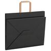 vidaXL Paper Bags 250 pcs with Handles Black 32x22x24 cm
