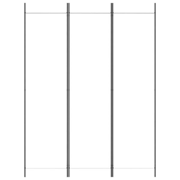 vidaXL 3-Panel Room Divider White 150x200 cm Fabric