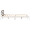 vidaXL Bed Frame without Mattress White 150x200 cm King Size Solid Wood Pine