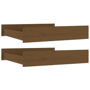 vidaXL Bed Drawers 2 pcs Honey Brown Solid Wood Pine