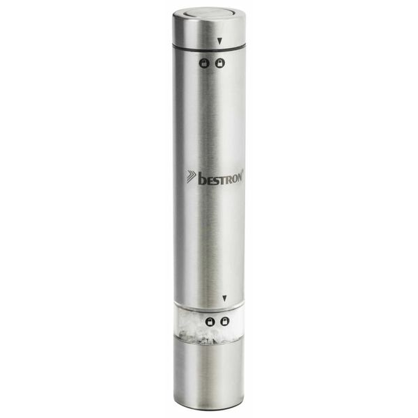 Bestron Pepper and Salt Mill "APS100CH" Stainless Steel Silver 18.2 cm