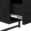 vidaXL Bedside Cabinet Black Oak 35 x 30 x 51 cm Engineered Wood