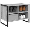 vidaXL Shoe Cabinet Grey Sonoma 60 x 35 x 44 cm Engineered Wood