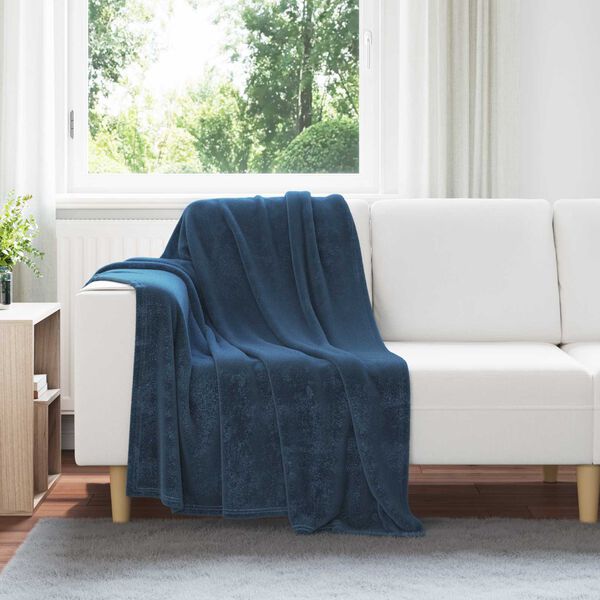vidaXL Throw Blankets 6 pcs Navy Blue 130 x 150 cm Fleece