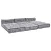 vidaXL Modular Sofa 4 pcs Light Grey Fabric