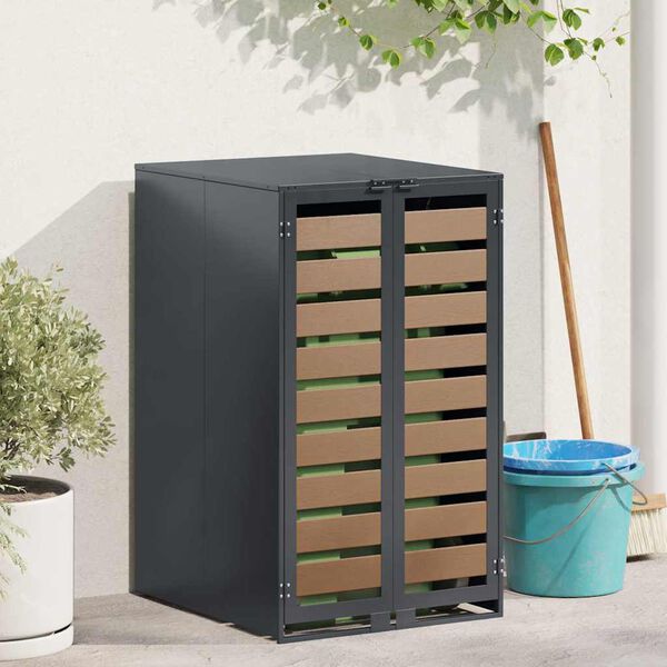 vidaXL Wheelie Bin Storage with Gas Lift-up Lid for 240L Bin