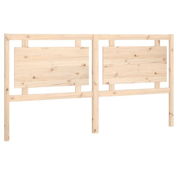 vidaXL Bed Headboard 185.5x4x100 cm Solid Pine Wood