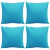 vidaXL Throw Pillows 4 pcs Turquoise 40 x 40 cm Fabric