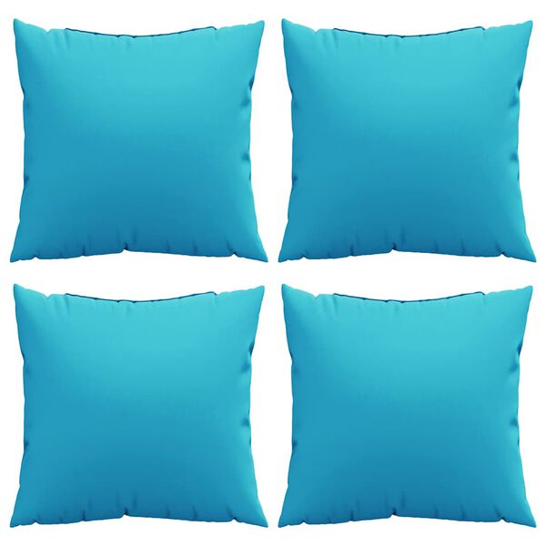 vidaXL Throw Pillows 4 pcs Turquoise 40 x 40 cm Fabric