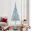 vidaXL Christmas Tree with 300 LEDs White 180 cm PE and Steel