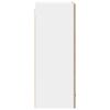 vidaXL Hanging Cabinet with Door Sonoma Oak and White 50 x 31 x 80 cm