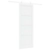 vidaXL Sliding Door 78 x 211 cm Engineered Wood White