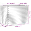 vidaXL Garden Planter 90x60x72.5 cm Impregnated Wood Pine