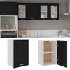 vidaXL Hanging Cabinet Lyon Black 39.5x31x60 cm Engineered Wood