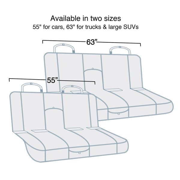 Kurgo Dog Bench Seat Cover Wander Black