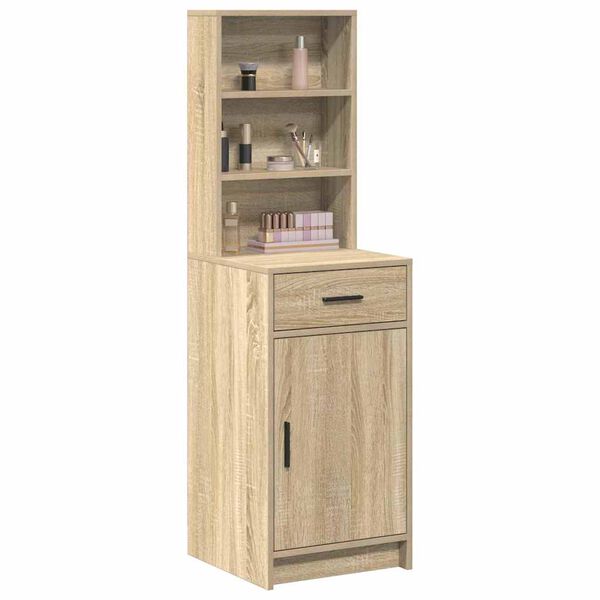 vidaXL Highboard Sonoma Oak 40 x 40.5 x 135 cm Engineered Wood