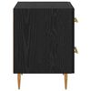 vidaXL Bedside Cabinet Black Oak 40 x 35 x 47.5 cm Engineered Wood