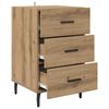 vidaXL Bedside Cabinet Artisan Oak 40 x 40 x 66 cm Engineered Wood