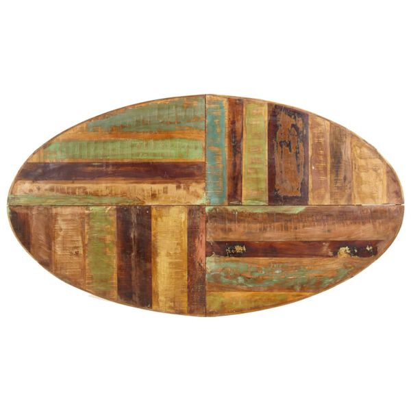 vidaXL Dining Table 160x90x75 cm Solid Reclaimed Wood