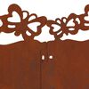 vidaXL Lawn Edgings 10 pcs Rusty 103 x 0.05 x 22 cm Weathering Steel