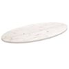 vidaXL Table Top White 90x45x2.5 cm Solid Wood Pine Oval