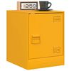 vidaXL Bedside Cabinets 2 pcs Mustard Yellow 34.5x39x44 cm Steel