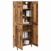 vidaXL Highboard 2 pcs Old Wood Engineered Wood