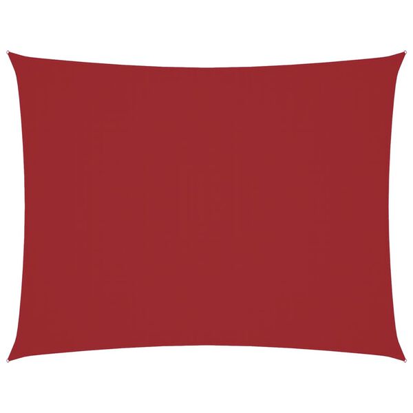 vidaXL Sunshade Sail Oxford Fabric Rectangular 5x7 m Red
