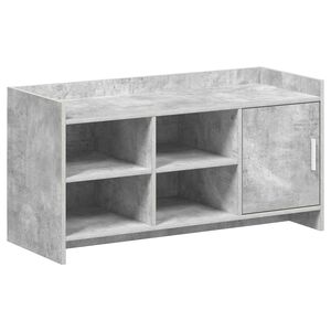 vidaXL Shoe Cabinet Concrete Grey 100 x 39.5 x 51 cm Engineered Wood