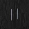 vidaXL Highboard Black oak 60 x 35 x 180 cm Engineered wood