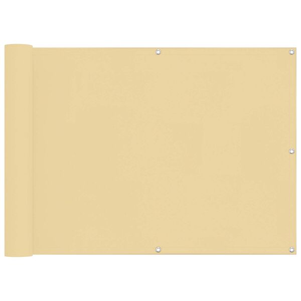 vidaXL Balcony Screen PU coated oxford alu