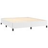 vidaXL Bed Frame without Mattress White Super King Faux Leather