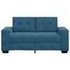 vidaXL Sofa Blue 160 x 77 x 82 cm Fabric