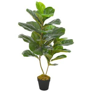 vidaXL Artificial Plant | Green and Brown | Plastic | Medium | Fake Plant