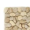 vidaXL Rug Wool Felt Pebble 80x150 cm Beige/Grey/Brown/Chocolate
