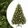 vidaXL Artificial Christmas Tree Light Green with Bauble 120 cm