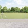 vidaXL Fence Post Silver 10 x 0.5 m (12 x 12 mm mesh) Steel
