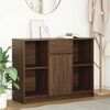 vidaXL Sideboard with Drawer Brown Oak 101x35x76 cm Engineered Wood