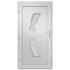 vidaXL Front Door Anthracite 108x208 cm PVC