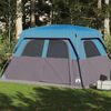 vidaXL Family Tent Cabin 6-Person Blue Waterproof
