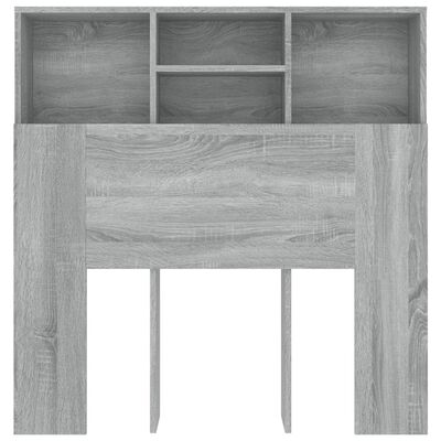 vidaXL Headboard Cabinet Grey Sonoma 100x19x103.5 cm